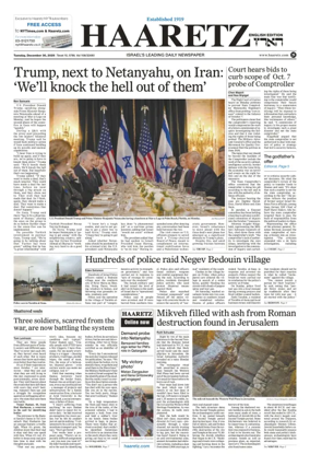 Cover of Haaretz english edition