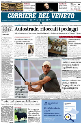 Cover of Corriere del Veneto (Treviso e Belluno)