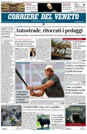 Cover of Corriere del Veneto (Vicenza e Bassano)