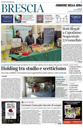 Cover of Corriere della Sera (Brescia)