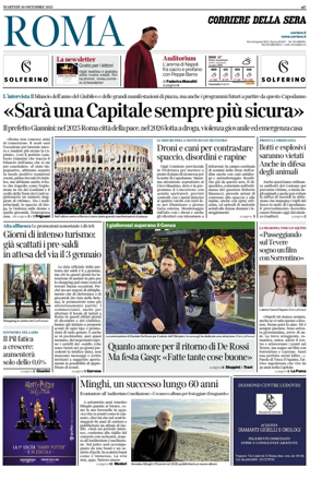 Cover of Corriere della Sera (Roma)