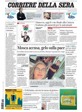 Cover of Corriere della Sera