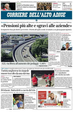 Cover of Corriere dell'Alto Adige