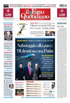 Cover of Il Fatto Quotidiano