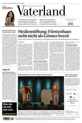 Cover of Liechtensteiner Vaterland