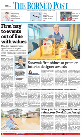 Cover of The Borneo Post