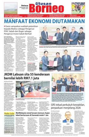 Cover of Utusan Borneo (Sabah)