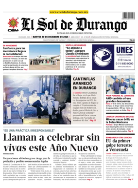 Cover of El Sol de Durango