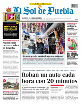 Cover of El Sol de Puebla
