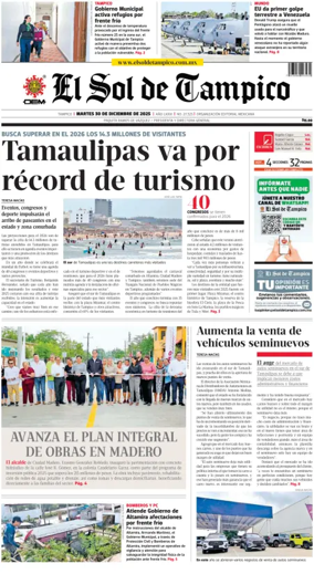 Cover of El Sol de Tampico