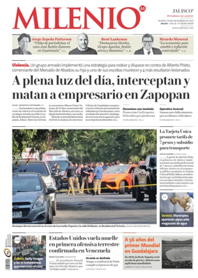 Cover of Milenio Jalisco