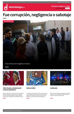 Cover of Sin Embargo Opinion