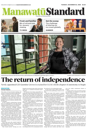 Cover of Manawatu Standard