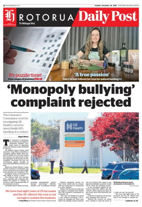 Cover of Rotorua Daily Post