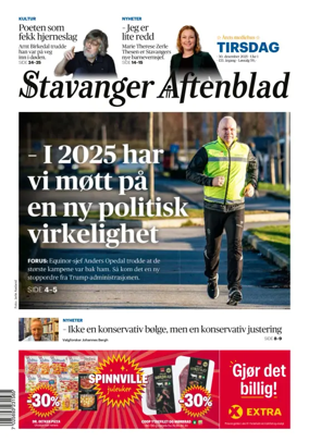 Cover of Stavanger Aftenblad