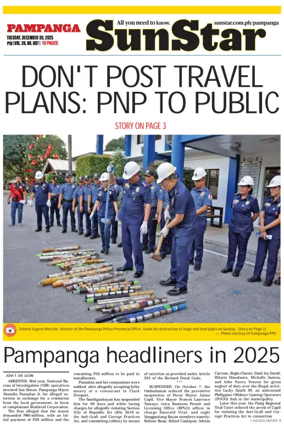 Cover of Sun.Star Pampanga