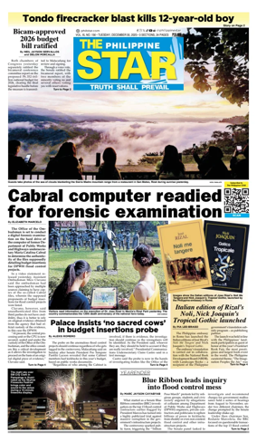 Cover of The Philippine Star