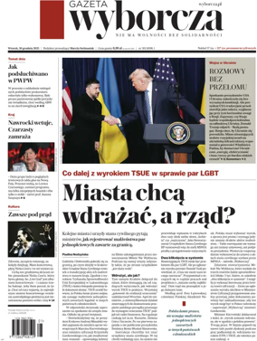Cover of Gazeta Wyborcza Stoleczna
