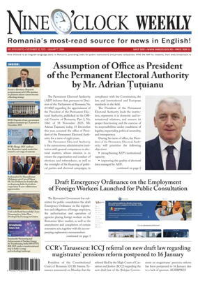 Cover of Nine o clock (Romania) Daily