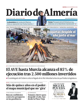 Cover of Diario de Almeria