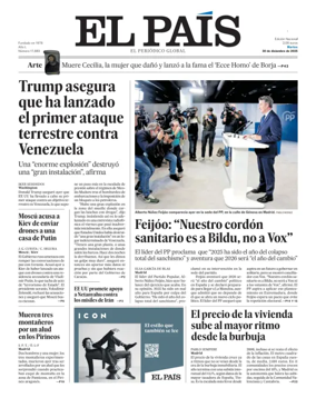 Cover of El País (País Vasco)
