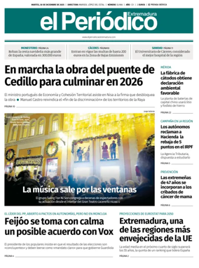 Cover of El Periódico Extremadura