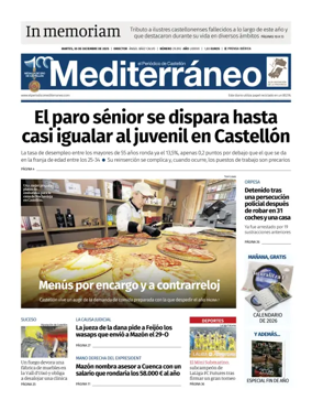Cover of El Periodico Mediterraneo