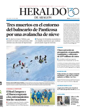 Cover of Heraldo de Aragon
