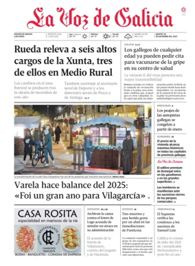 Cover of La Voz de Galicia (Arousa)
