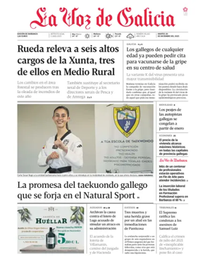 Cover of La Voz de Galicia (Barbanza)