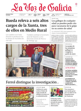 Cover of La Voz de Galicia (Ferrol)