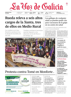 Cover of La Voz de Galicia (Monforte)