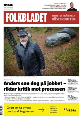 Cover of Folkbladet Vasterbotten