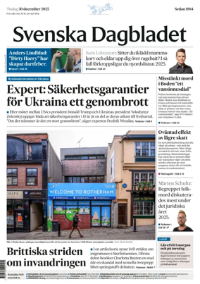 Cover of Svenska Dagbladet