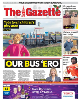 Cover of Blackpool Gazette