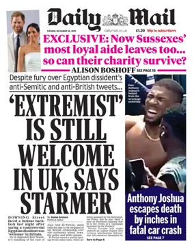 Cover of Daily Mail
