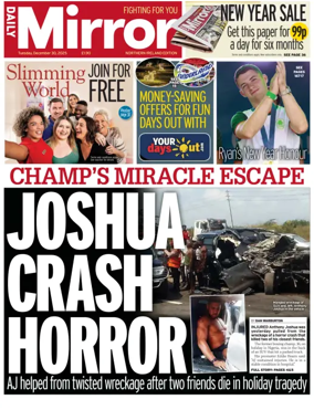 Cover of Daily Mirror (Northern Ireland)