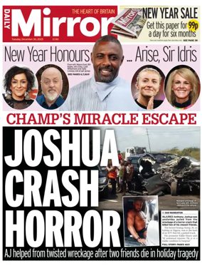 Cover of Daily Mirror