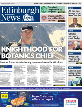 Cover of Edinburgh Evening News