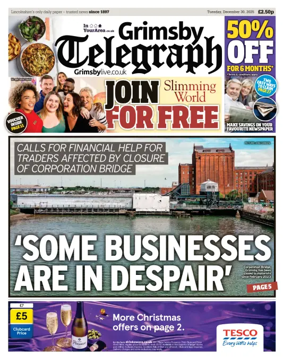 Cover of Grimsby Telegraph