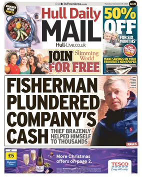 Cover of Hull Daily Mail