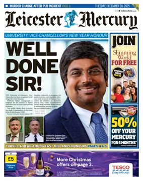Cover of Leicester Mercury