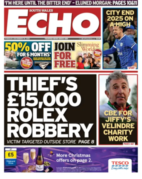 Cover of South Wales Echo