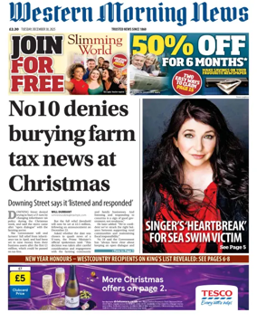 Cover of Western Morning News