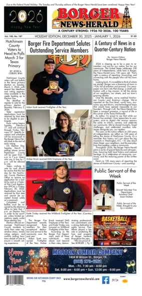 Cover of Borger News-Herald