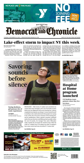 Cover of Democrat and Chronicle