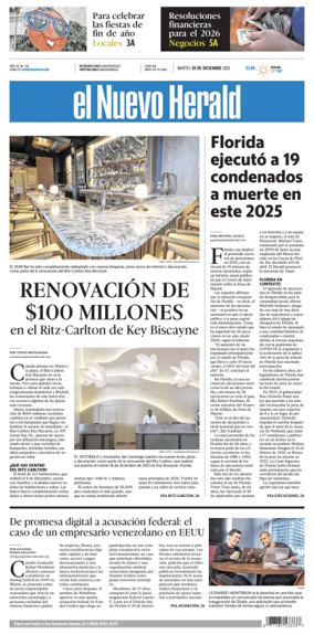 Cover of El Nuevo Herald
