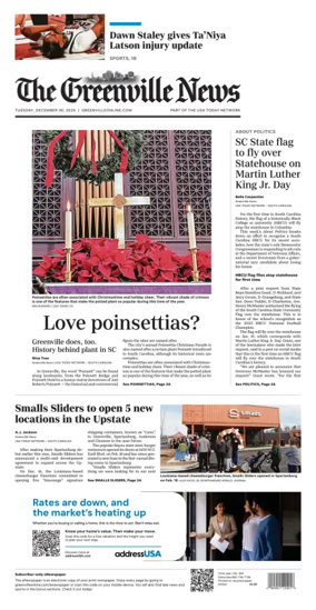 Cover of The Greenville News