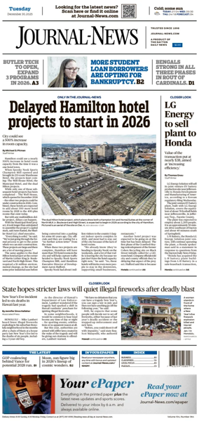 Cover of Hamilton Journal News