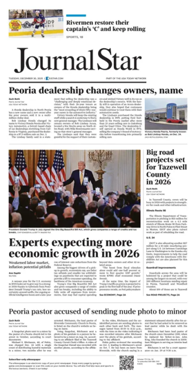 Cover of Journal Star (Peoria)